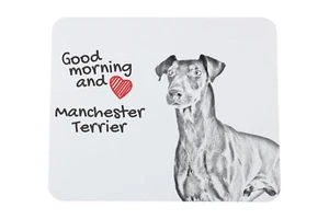 Manchester Terriër muismat met hond Art-Dog - Afbeelding 1 van 7