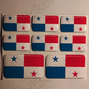 Pegatinas Panamá Resina Cúpula Pegatinas Bandera de Panamá Vinilo 3D Calcomanía Adhesivo Coche - Imagen 1 de 1
