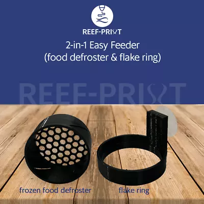 Reef-Print 2-in-1 Easy Feeder | Frozen Food Defroster | Feeder Ring