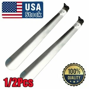 Extra Long Handle Shoe Horn Stainless Steel Handled Metal Shoehorn Horns 20inch - Picture 1 of 12