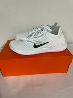 Womens Nike Free Rn 18 Running Training Shoes White Black 9427 100 Size 9 5 Ebay