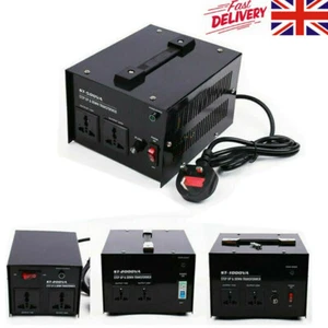 uyoyous 200/500/1000/2000W UK-US US-UK Step Up/Down Voltage Changer Converter - Picture 1 of 16