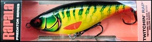 FISHING LURES RAPALA TWITCHIN RAP TWR 12 cm HTPK (Hot Pike) Abachi - Picture 1 of 2