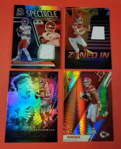 PATRICK MAHOMES GETRAGENE TRIKOTKARTE #d49 TRAVIS KELCE TRIKOTKARTE FIRE BURST CHIEFS - Bild 1 von 9