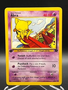 Abra 49/82 - 1st Edition VINTAGE Team Rocket - WOTC Pokemon TCG NM/M - Picture 1 of 2