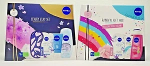 Nivea Women Luxury Clay Wash Gel Face Mask Shower Gel Lip Balm Eye Mask Gift Set - Picture 1 of 7