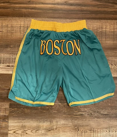 Boston Celtics Throwback Summer Edition Old School Basketball Team Shorts M-XL Cover