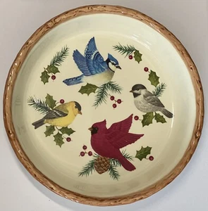 Sonoma Deep Pie Dish Birds Knollwood 10-1/4” x 2” in Excellent Used Condition - Picture 1 of 3