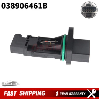 Sensor de flujo de aire de masa MAF para Volkswagen Bora Caddy Fox Golf Beetle 038906461B Foto 1 de 4