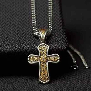 Twister Western Jewelry Mens Necklace Chain Floral Scroll 32120 - Picture 1 of 2