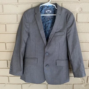 Appaman Fine Tailoring Dress Casual Blazer Jacket Boys Size 8 Gray Lined - Picture 1 of 6