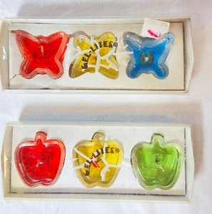 Vintage Butterfly and Apple Shape Gel-Lites Candles Boxed Sets (2) 6 Count - Picture 1 of 3