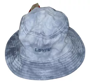 Levi's Tie Dye Embroidered Logo Men's Bucket Hat S/M NWT Blue - Picture 1 of 2