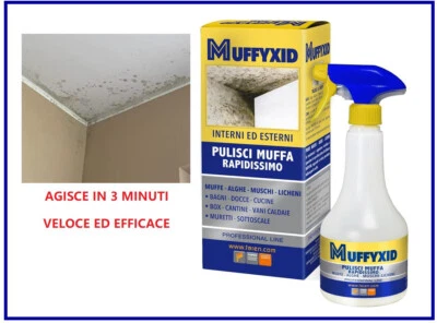 Antimuffa Spray Elimina Pulitore Rimuovi Muffa Muffe Stop Ko Alghe Muschi 500ml - Immagine 1 di 4