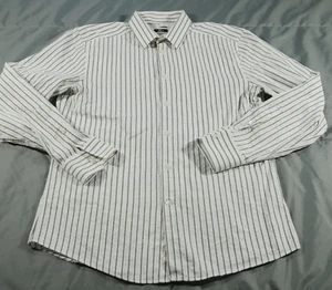 Versace Collection Shirt Mens 16 41 White Black Trend Point Collar Barrel Cuff - Picture 1 of 11