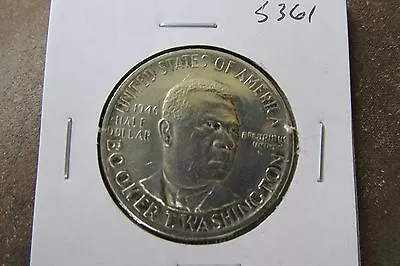 1946 BTW (BOOKER T WASHINGTON) COMMEMORATIVE HALF DOLLAR 50c SILVER COIN #S361 - Image 1 of 2