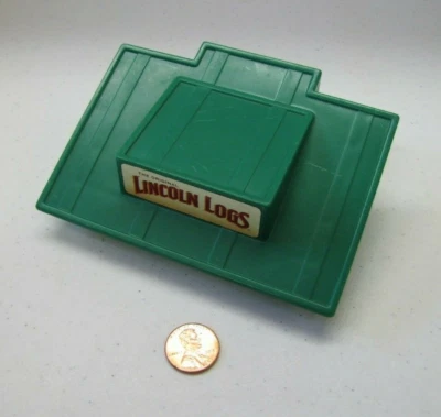 Lincoln Logs Green Shed Side Slanted Roof Ranger Station Replacement Piece - Image 1 of 2