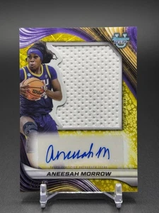 2025 Bowman U Best Jumbo Game Worn Patch Auto Aneesah Morrow Yellow /75 Tigers - Picture 1 of 2