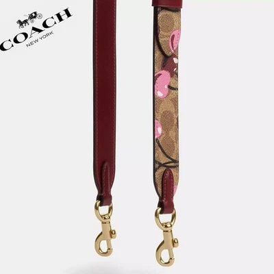 Новый с Ярлыками ❤️ тренер двусторонний ремень в подпись холст с вишневым принтом - Изображение 1 из 4