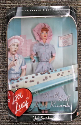 Muñeca Barbie Mattel I Love Lucy cambio de trabajo episodio 39 nueva en caja fábrica de dulces Foto 1 de 4