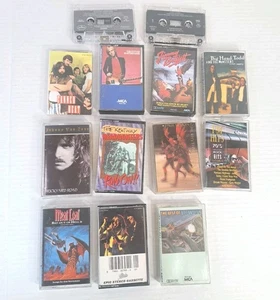 Lot (12) Cassette Tapes Rock Pop Buffett Petty Meat Loaf Simon Walsh Cheap Trick - Picture 1 of 5