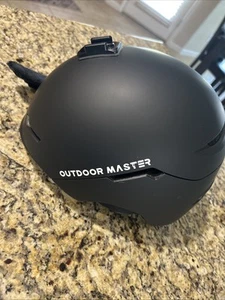OUTDOOR MASTER HELMET SIZE LARGE With Camera Mount Black - Picture 1 of 6