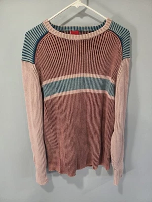 Vtg Levis Sweater Mens XLarge Multicolor Pullover 100% Cotton Crew neck - Image 1 of 4