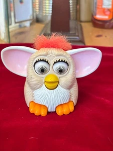 Vtg 1998 Furby McDonalds Tan Pinkish Orange Fur Feet Moves Ears Eyes & Beak - Picture 1 of 12