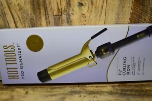 Hot Tools Pro Signature24K Gold Curling Iron | Long Lasting, Defined Curls 1-1/2 - Picture 1 of 6