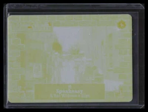 Placa de impresión 2023 Historic Autographs The Mob 2 amarilla 15 Speakeasy 1/1 - Imagen 1 de 2