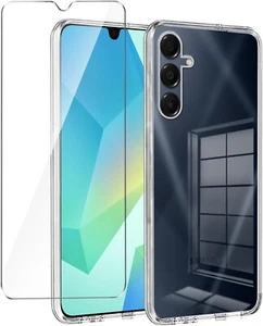 Per SAMSUNG GALAXY A16 5G COVER CUSTODIA TRASPARENTE + PELLICOLA VETRO TEMPERATO - Imagen 1 de 15