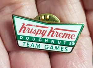 Krispy Kreme Doughnuts Team Games Lapel Hat Pin Fathers Day Gift - Picture 1 of 4