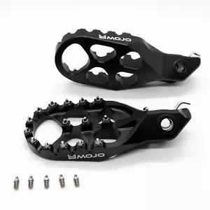 Mojo Footpegs Black 7075 Aluminum Fit KTM Husqvarna GasGas Various 125-500 2023+ - Picture 1 of 1
