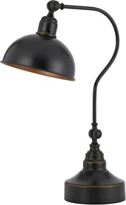 Cal Lighting Industrial verstellbare Metall Downbridge Schreibtischlampe mit Metallschirm - Bild 1 von 3
