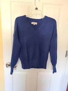 Philosophy Blue V-Neck Pullover Sweater - SZ. L - Picture 1 of 3