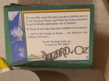 The Wizard of Oz Complete Trading Card Set (110)  1990