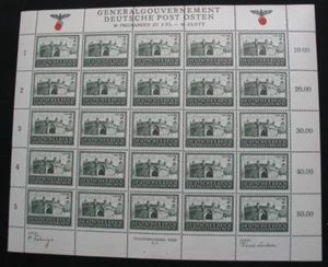 Generalgouvernement, Adolf Hitler Besetzung 3. Reich KLB ex 113-116 Abart LESEN - Picture 1 of 5