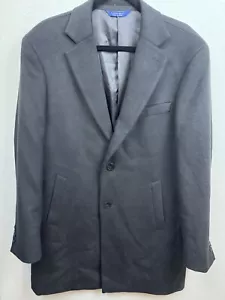 Caravelli's Coat Mens 42R Black Classic Suit 3/4 Length Jacket 2 Button Lined - Picture 1 of 11