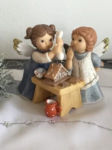 Goebel Nina & Marco ★ Engelbäckerei ★ Engel backen Lebkuchenhaus ★ RAR ★ wie NEU - Bild 1 von 16