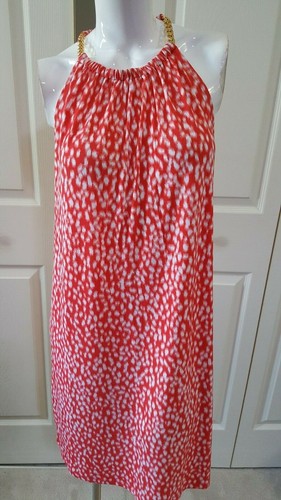 NUOVO ABITO STRETCH SENZA MANICHE MICHAEL KORS CON CATENA MISURA XS