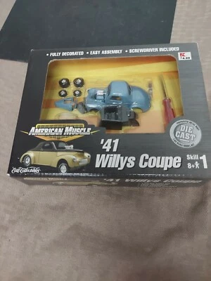 1941 Willy's Coupe ERTL American Muscle 1/64 Die Cast Model Kit - Blue - Image 1 of 4
