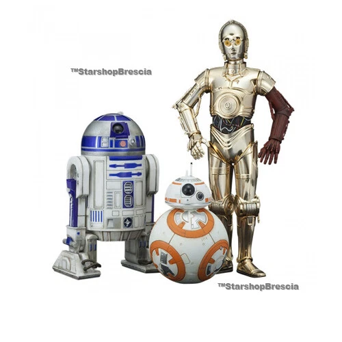 STAR WARS - Episode VII - R2-D2 & C-3PO & BB-8 ArtFX+ 1/10 Pvc Figure Kotobukiya - Immagine 1 di 4