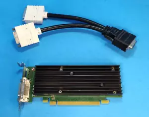 Nvidia Quadro NVS 290 256MB DDR2 PCI-Express Video Card Dual DVI-I HP 456137-001 - Picture 1 of 3