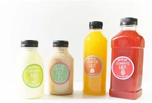 100Pcs Craft Packaging Clear Sticker Seal Juice Sticker Label DIY - 4 TYPE - Picture 1 of 19