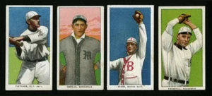 1910 T206 ART FLETCHER FRANK OBERLIN CHARLIE STARR JESSE TANNEHILL PIEDMONT 350 - Imagen 1 de 2