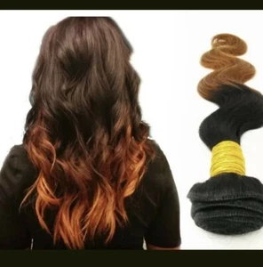 Ecowboy Black Copper #4/#30 22” 100% Virgin Human Hair 6A Brazilian - Picture 1 of 5