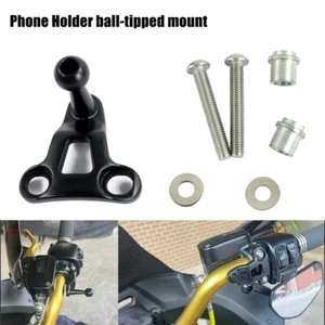 Handlebar Phone Carrier Ball-tipped Mount For Harley Sportster XL883 XR1200 VRSC - Picture 1 of 11
