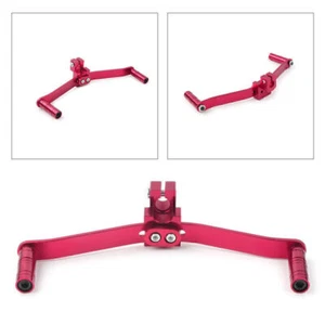 Duradero Rojo Aluminio 2 Vías Palanca de Cambio Reposapiés Pedal Cambio Motocicleta Reino Unido - Imagen 1 de 8