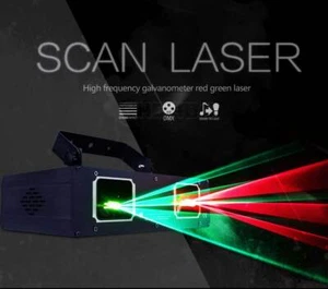 Laser Lamp Green+Red 2 Head Laser Dual Hole Lighting Club Party Wedding - Picture 1 of 21
