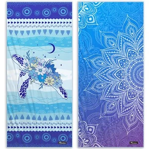 Microfiber Beach Towel 2Packs 71x32" Sand Free Travel Quick Dry Super Absorbent - Picture 1 of 7